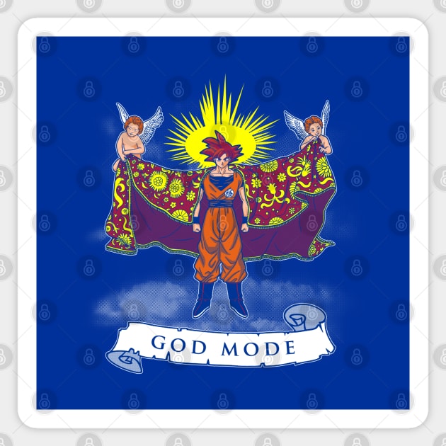 Funny Anime Manga Superhero God Mode Religion Meme Sticker by BoggsNicolas